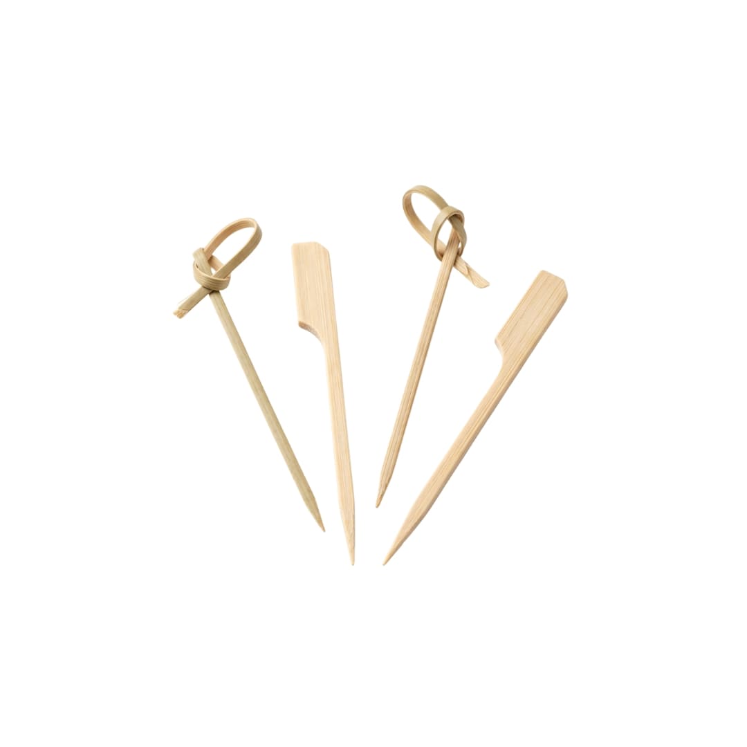 Bamboo Knot Food Pick 4"