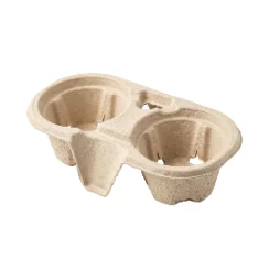 2-Drink Carrier, Bagasse