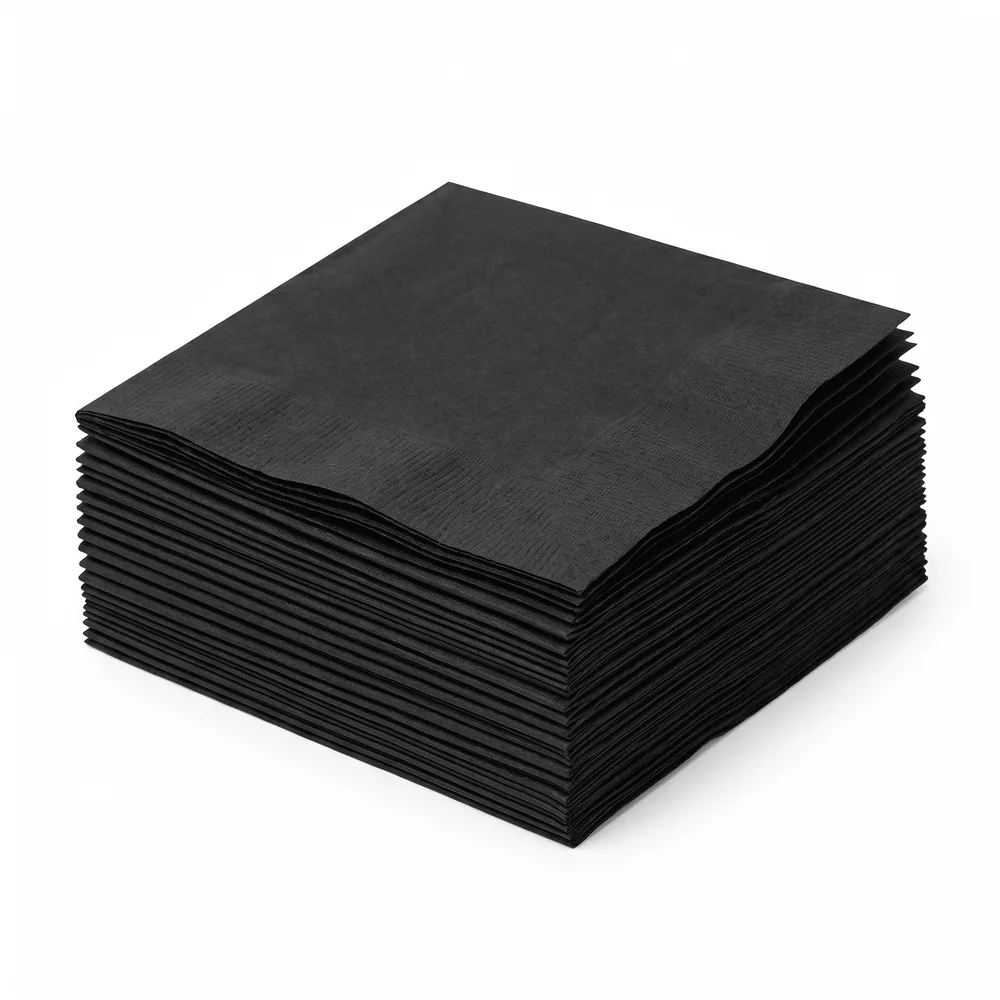 2-Ply Napkin Black 9x9