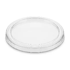 Clear Flat Lid 5–12 oz, No Slot