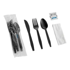 Cutlery Black 6-in-1, Heavy Weight