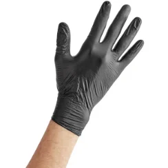 Nitrile Gloves, Black 3 Mil